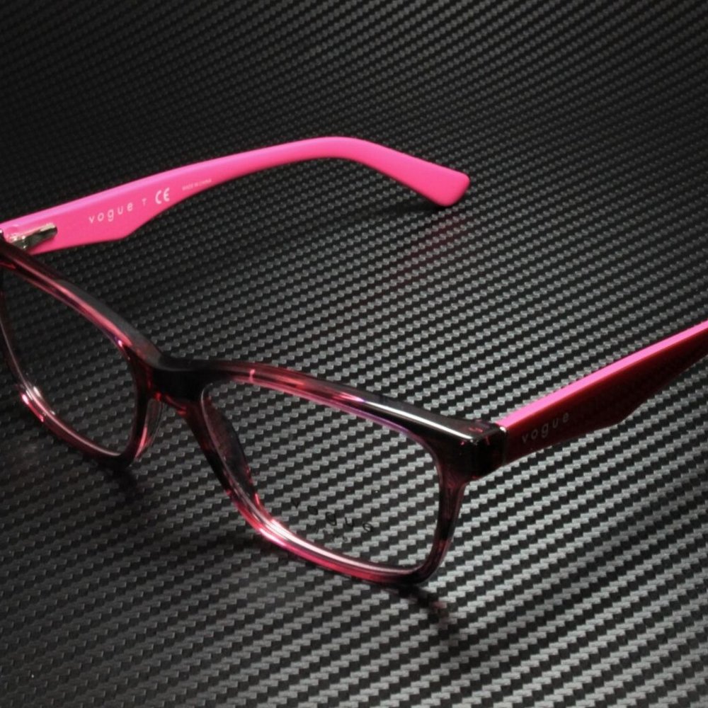 Vogue Women's Striped Black Cherry Eyeglasses!